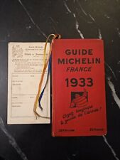 Guide michelin 1933 d'occasion  Paris XIX