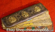 Papel kraft de cobre madeira tibetana antiga 8,8" Shakyamuni Buda clássicos confucionistas comprar usado  Enviando para Brazil