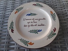 Malicorne antique plate d'occasion  Expédié en Belgium