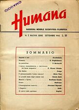 Humana settembre 1945 usato  Genova