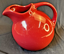 Jarro/jarro de água vintage Hall Pottery bola inclinada cranberry – #633, usado comprar usado  Enviando para Brazil