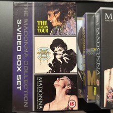 Madonna - 3-Video BOX SET (The Virgin Tour, Immaculate Collection, Girlie Show) comprar usado Madonna - 3-Video BOX SET (The Virgin Tour, Immaculate Collection, Girlie Show) comprar usado  Enviando para Brazil