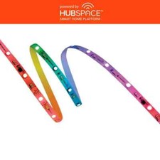 Tira de luz LED enchufable regulable que cambia de color dinámico inteligente RGBWIC de 16,4 pies segunda mano  Embacar hacia Mexico