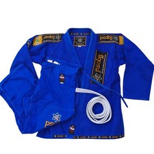 Usado, Jaqueta e calça quimono interna FUJI Gi adulto A3 azul BJJ Ju Jitsu MMA PSABJJ comprar usado  Enviando para Brazil
