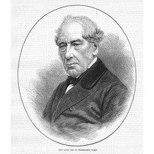 Sir William Fairbairn Engenheiro Civil Escocês - Estampa Antiga 1874 comprar usado  Enviando para Brazil