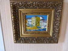 Antique framed painting d'occasion  Expédié en Belgium