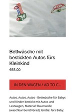 Hochwertige bettwäsche handbe gebraucht kaufen  Unkel