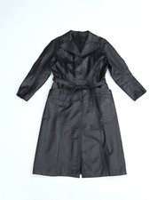 Vintage leather trench for sale  CHESTERFIELD