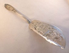 T.C. Moeda Garrett & Co. Philadelphia prata fatia de peixe lâmina perfurada-11 3/4" comprar usado  Enviando para Brazil