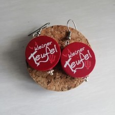 Freche rote holzohrringe gebraucht kaufen  Bad Kleinen