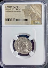 Moeda Denário Antiga Genuína Imperador Romano Filipe I, o Árabe 244-249AD comprar usado  Enviando para Brazil