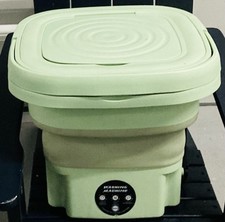 Mini máquina de lavar dobrável com dreno pequena portátil 8L lavadora de apartamento verde comprar usado  Enviando para Brazil