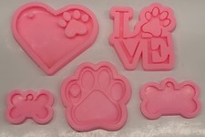 5 peças chaveiro com estampa de pata de amor moldes de resina de silicone coração pata de cachorro doces fondant  comprar usado 5 peças chaveiro com estampa de pata de amor moldes de resina de silicone coração pata de cachorro doces fondant  comprar usado  Enviando para Brazil