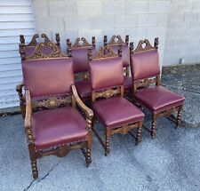 Set carved oak for sale  Hyde Park