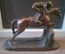 Hurdler bronze resin for sale  BURNLEY