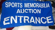 Usado, Banner usado antigo - LEILÃO DE RECORDAÇÕES ESPORTIVAS ENTRADA (36x70") letras pintadas comprar usado  Enviando para Brazil