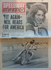 Speedway newspaper white for sale  CONGLETON