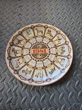 wedgwood calendar plate 1981 for sale  COALVILLE