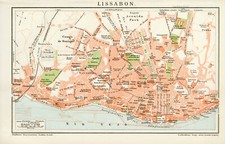 Lissabon historischer stadtpla gebraucht kaufen  Göttingen