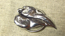 Vintage pewter leaf for sale  SOUTHAMPTON