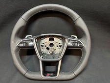 Volante de couro Audi RS6 4K C8 perfurado achatado 4K0419091BJ novo comprar usado  Enviando para Brazil