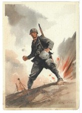 Militaria cartolina postale usato  Italia