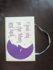 Wooden hanging plaque for sale  SALFORD