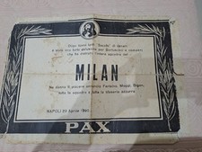 Manifesto funebre goliardico usato  Ercolano