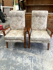 Vintage fireside armchairs for sale  COLCHESTER