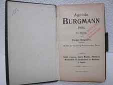 Ancien agenda burgmann d'occasion  Cambrai