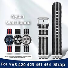 Pulseira de relógio de náilon modificada 21 mm macia para Swatch Irony YVB416 YVS423 420, usado comprar usado  Enviando para Brazil
