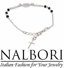 Bracciale rosario argento usato  Roma
