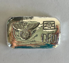 "1871" estilo cruz de ferro bandeira da Primeira Guerra Mundial águia alemã 1 oz barra de prata derramada à mão 999 comprar usado  Enviando para Brazil