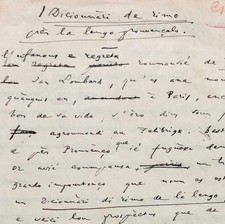Używany, Frédéric MISTRAL - Deux manuscrits autographes, en occitan (1897) na sprzedaż  Wysyłka do Poland
