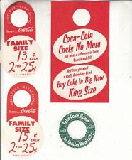 TOPPERS DE GARRAFA DE COCA-COLA VINTAGE 4 DIFERENTES ANOS 1940 - 1960 Conjunto de 4 LOTE #2 comprar usado  Enviando para Brazil