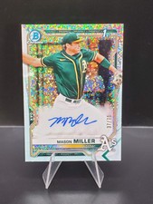2021 Bowman Draft Mason Miller 1º refrator Sparkle automático /71, usado comprar usado  Enviando para Brazil