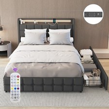Led doppelbett 140x200cm gebraucht kaufen  Bremen