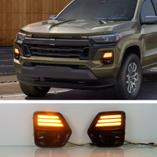 Kit de luz de circulação diurna LED DRL lâmpada de neblina de giro para Chevrolet Colorado 2023-2025 comprar usado  Enviando para Brazil