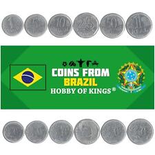 Conjunto De 6 Moedas Brasil 1 5 10 25 50 Centavos 1 Real Moeda Brasileira 1994 - 1997 comprar usado  Enviando para Brazil