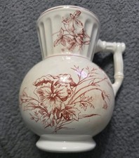 Jarro de água antigo Knowles Taylor & Knowles cabeceira flores florais iônicas  comprar usado  Enviando para Brazil