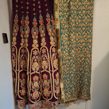 Mehndi outfit purple for sale  WATFORD