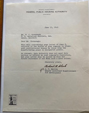 1945 letterhead. federal for sale  Conway