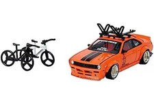 Nissan Silvia S14 Rocket Bunny Boss Aero rack de teto em escala 1/64 com bicicleta em mini carro comprar usado  Enviando para Brazil