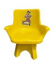 Cadeira giratória vintage 1975 Toys R Us amarela tamanho infantil plástico RARA comprar usado  Enviando para Brazil