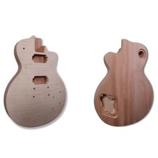 Corpo de guitarra inacabado mogno guitarra elétrica FLAM tampa de bordo estilo LP parafuso comprar usado  Enviando para Brazil
