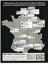 Publicite adverstising 1969 d'occasion  Attiches