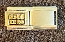 Berloques italianos de aço inoxidável 18K Nominoro/PersonaLinks Ground Zero e espaçador , usado comprar usado  Enviando para Brazil