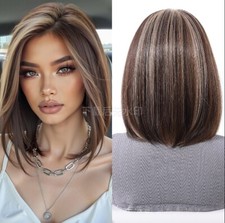 Peruca Highlight marrom 100% cabelo humano peruca frontal de renda, usado comprar usado  Enviando para Brazil