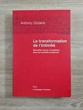 La Transformation de l'intimité - Anthony Giddens - Le Rouergue / Chambon 2004 na sprzedaż  Wysyłka do Poland