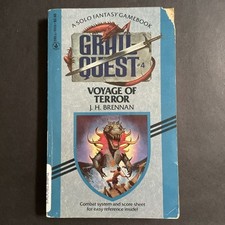 VOYAGE OF TERROR GRAILQUEST 4 J.H. Brennan 1987 Solo Fantasy comprar usado  Enviando para Brazil